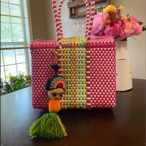 Mexican Art bag made of synthetic/plastic threads